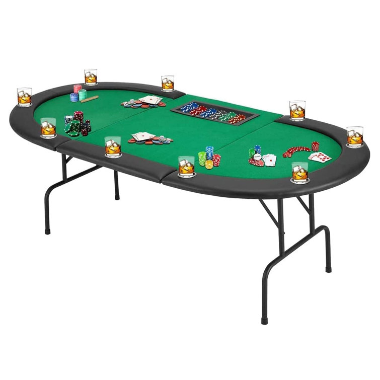 AVAWING 81.5'' 10 Player Poker Table & Reviews Wayfair